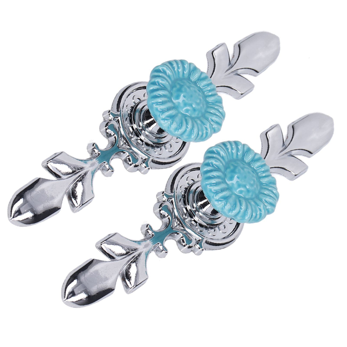 2Set Cabinet Knob Zinc Alloy Single Hole Closet Drawer Wardrobe Knob for Home Furniture Decoration1088D Sunflower