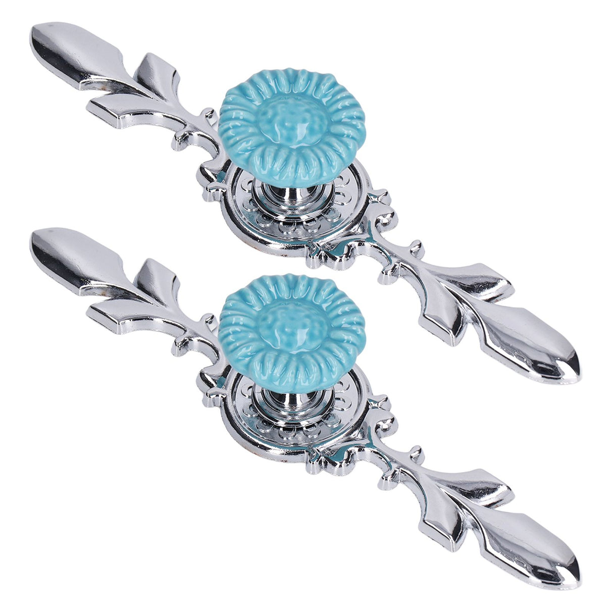 2Set Cabinet Knob Zinc Alloy Single Hole Closet Drawer Wardrobe Knob for Home Furniture Decoration1088D Sunflower