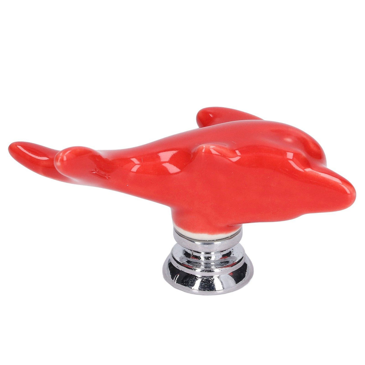 2Set Drawer Pull Knob Zinc Alloy Cabinet Wardrobe Closet Knob for Kitchen Furniture Decoration1077D Red Dolphin