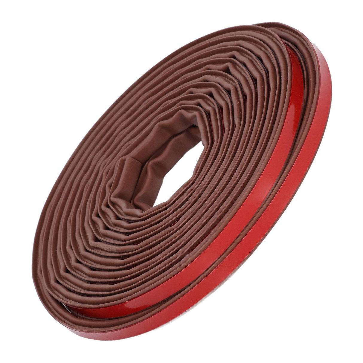 6m Door Sealing Strip Silicone Rubber Self Adhesive Weather Strip Brown Window Sealing Strip for HomeHeight 6mm / 0.2in