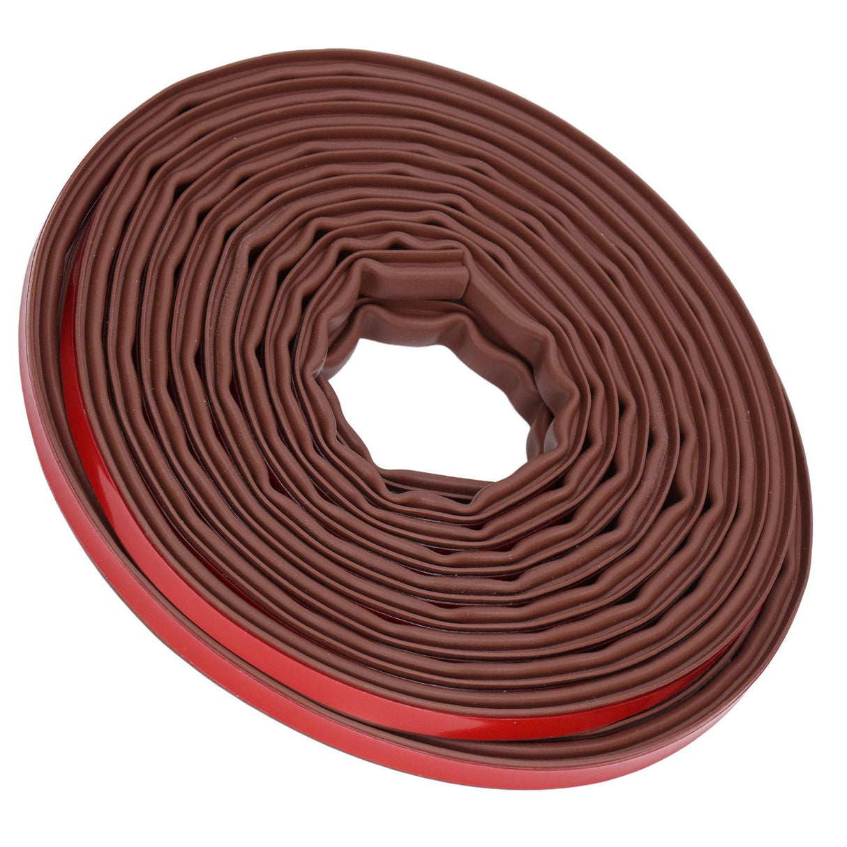 6m Door Sealing Strip Silicone Rubber Self Adhesive Weather Strip Brown Window Sealing Strip for HomeHeight 6mm / 0.2in