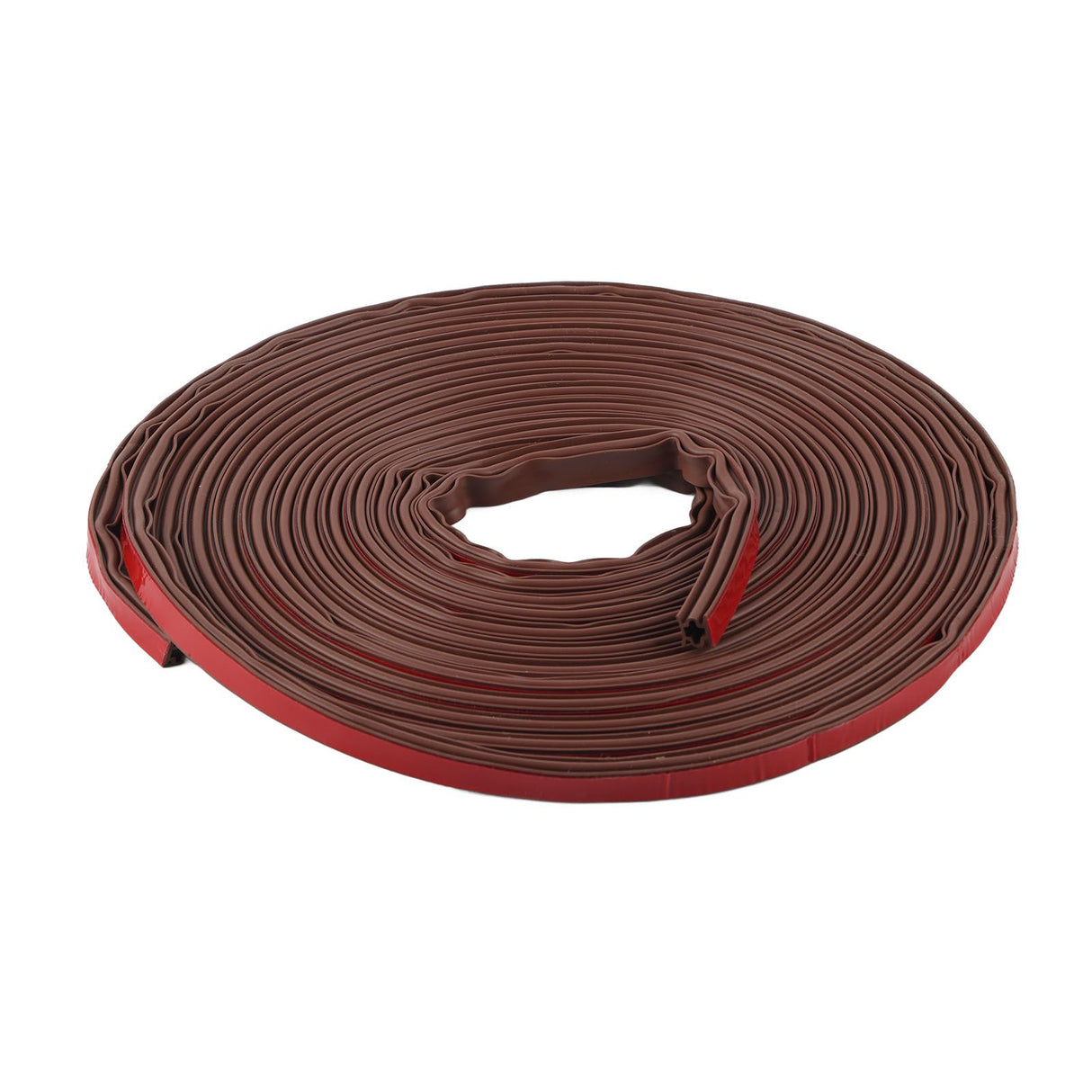 6m Door Sealing Strip Silicone Rubber Self Adhesive Weather Strip Brown Window Sealing Strip for HomeHeight 8mm / 0.3in