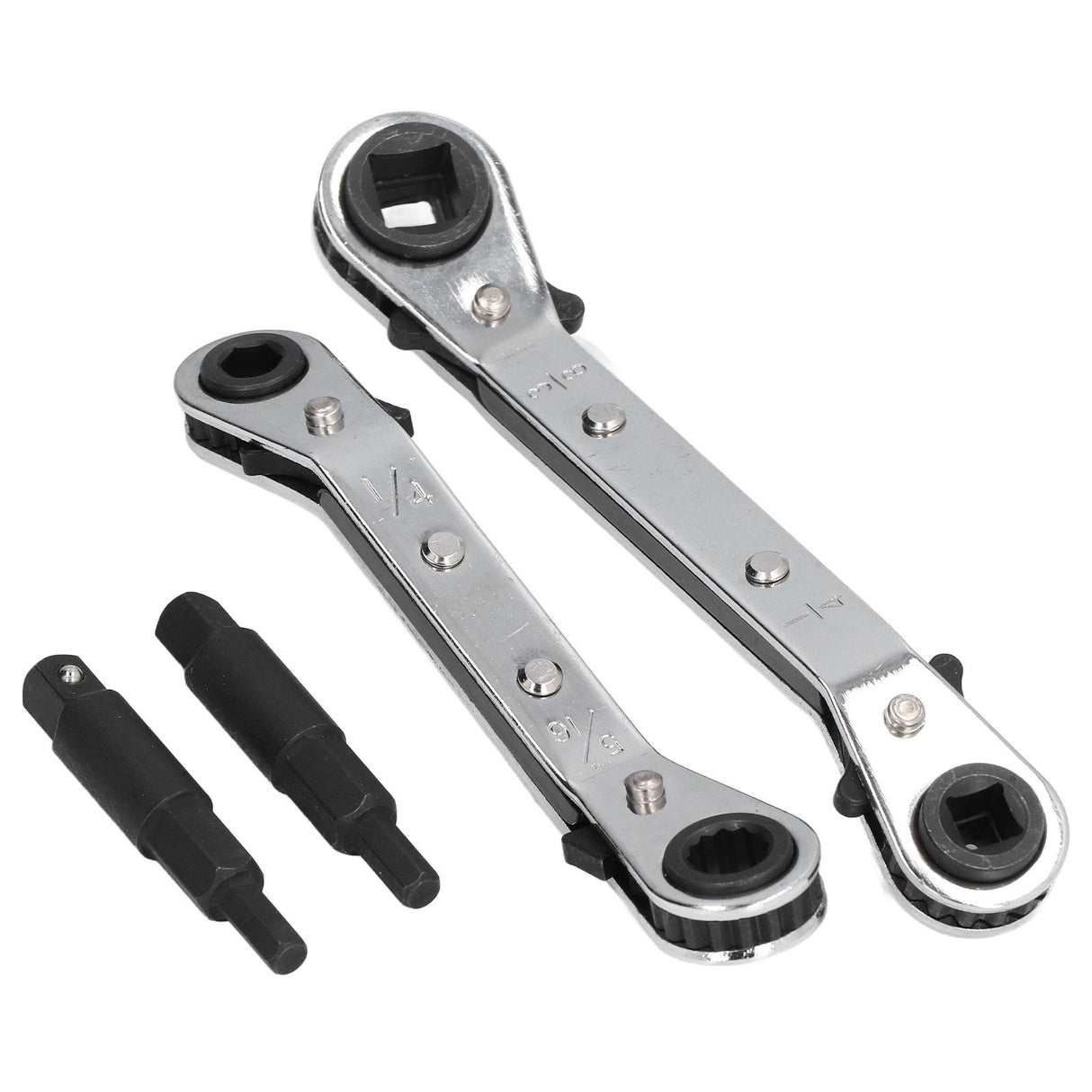 CT122 Refrigerator Ratchet Wrench 1/4 3/16 5/16 3/8 Stainless Steel Wrench Air Conditioner Repair Tool for Household