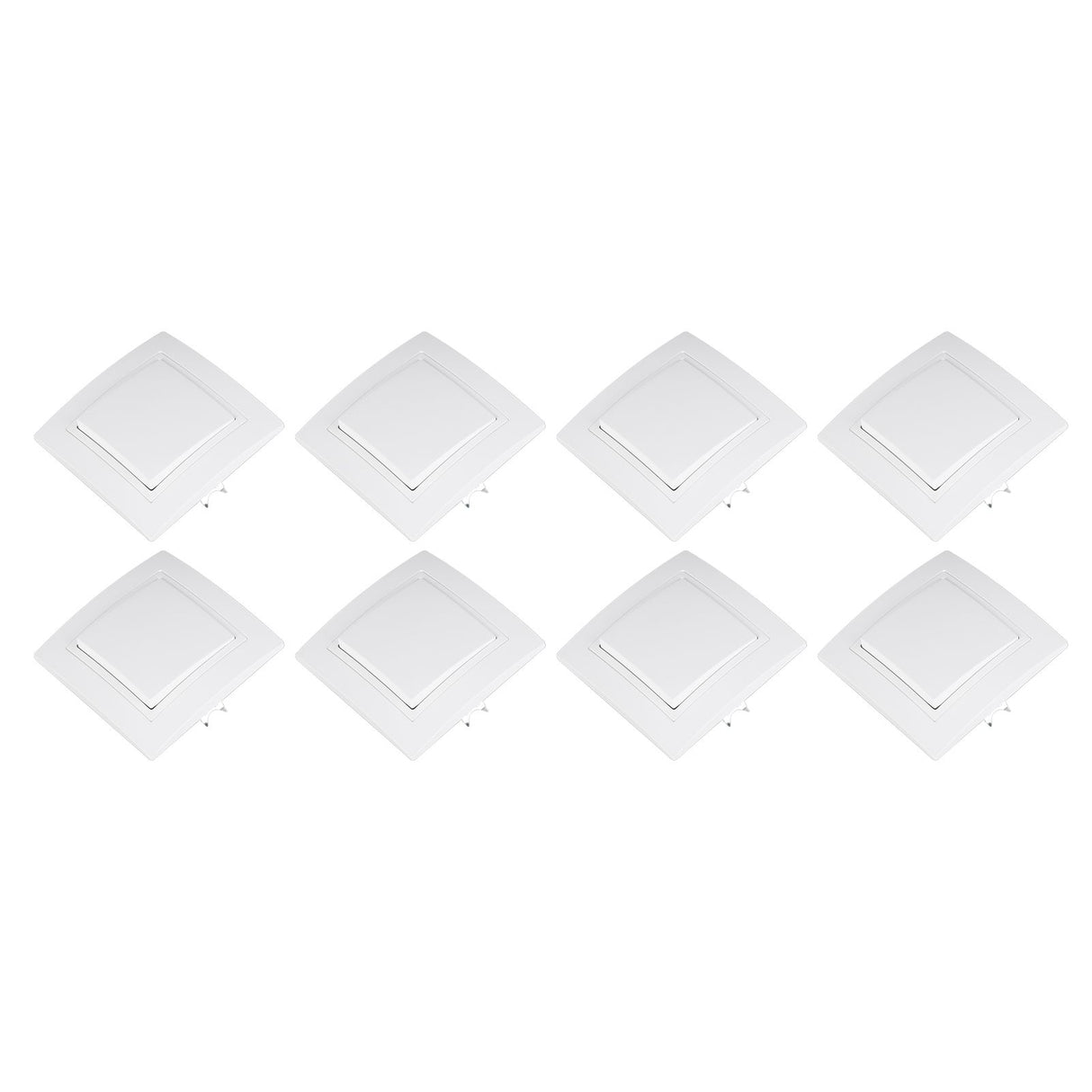 8Pcs Single Pole Light Switch 10A/250V Wall Decorative Paddle Rocker Switch European Regulations for House Use