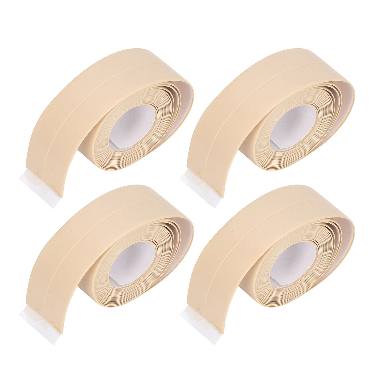 4Pcs Kitchen Sealant Strip PVC Waterproof Self Adhesive Sealing Tape for Bathroom Sink