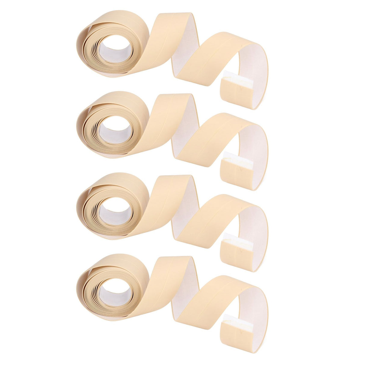 4Pcs Kitchen Sealant Strip PVC Waterproof Self Adhesive Sealing Tape for Bathroom Sink