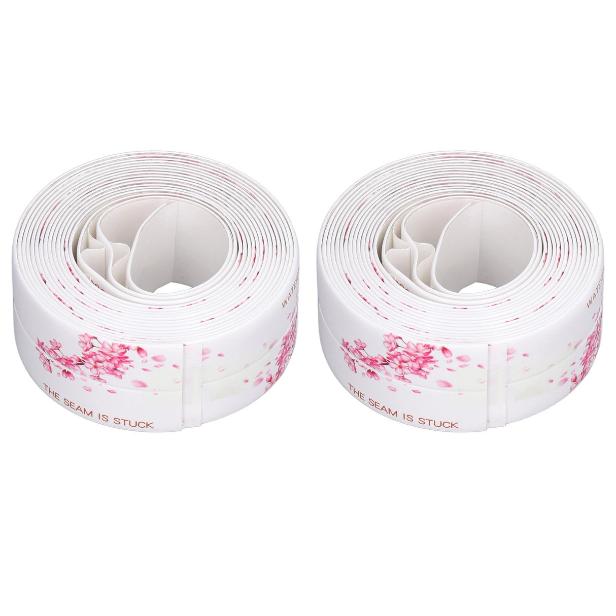 2Pcs Waterproof Tape Self Adhesive PVC Sealing Caulking Strip for Kitchen Bathroom 3.2 Meter