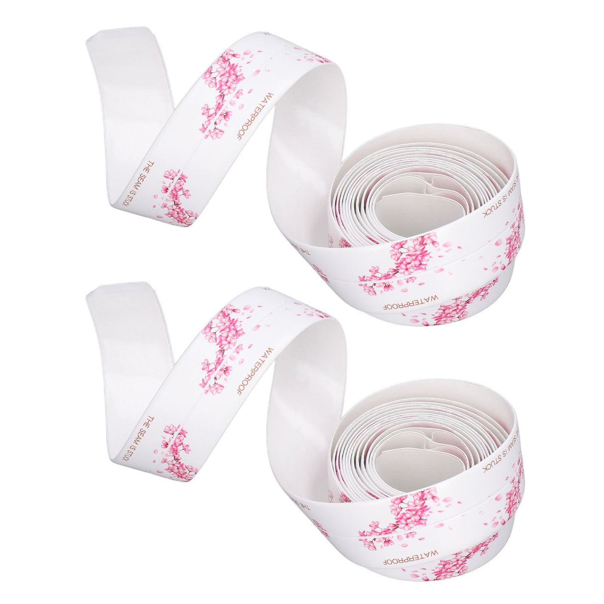 2Pcs Waterproof Tape Self Adhesive PVC Sealing Caulking Strip for Kitchen Bathroom 3.2 Meter