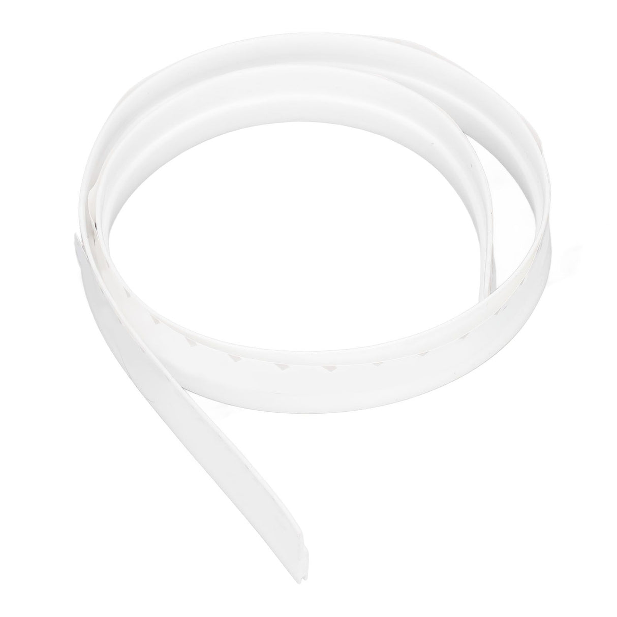 Door Soundproofing 28mm/1.1in Round Hole Silicone Protective Durable Replaceable Lightweight Sealer Strip for RoomWhite