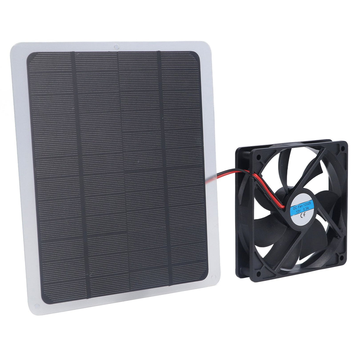 Solar Fan 10W 12V Effective Deodorization Energy Saving Portable USB Solar Exhaust Fan for Pet Houses RV Greenhouses
