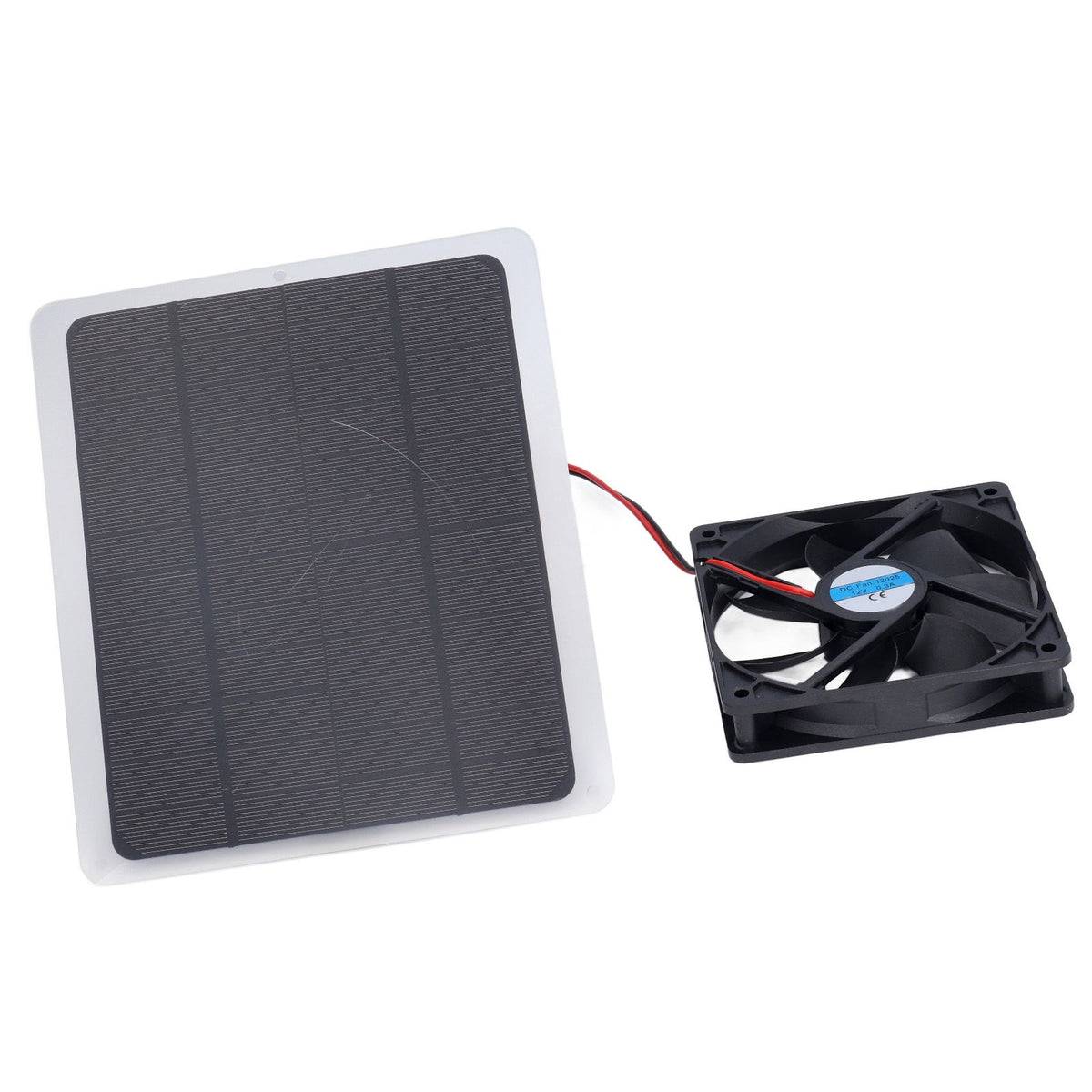 Solar Fan 10W 12V Effective Deodorization Energy Saving Portable USB Solar Exhaust Fan for Pet Houses RV Greenhouses
