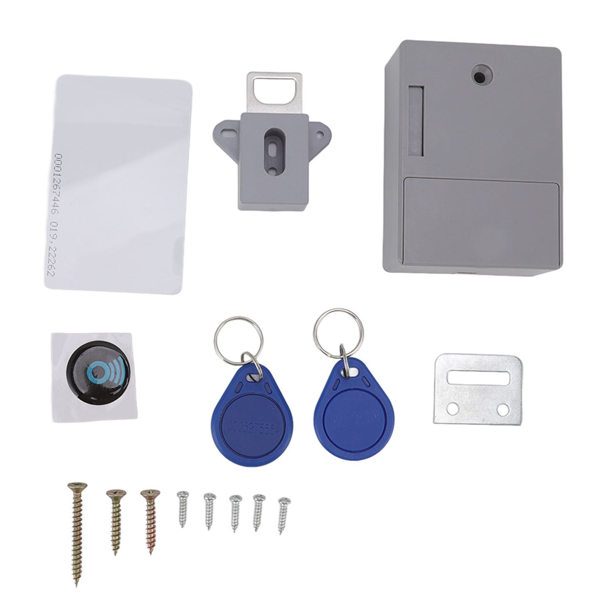 Electronic Cabinet Lock 2 Unlocking Modes High Security Cabinet Lock with Prompt Function for Lockers Drawer Filing Cabinets