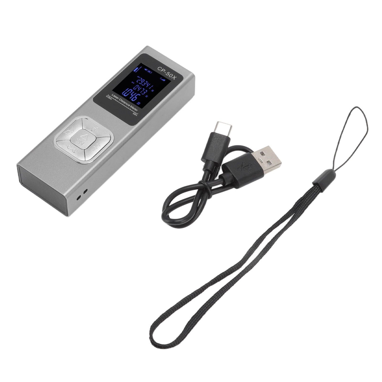 Distance Meter Accurate Voice Broadcast Small Electronic Ruler Handheld Rangefinder for Indoor 164ft