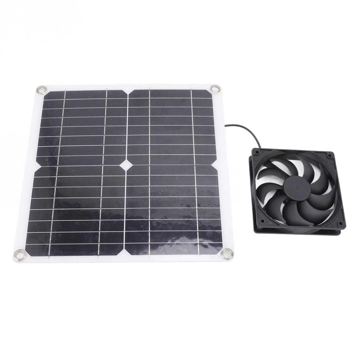 Solar Panel Fan Lightweight Portable Solar Powered Fan Kit for Cars RVs Travel Home 12W