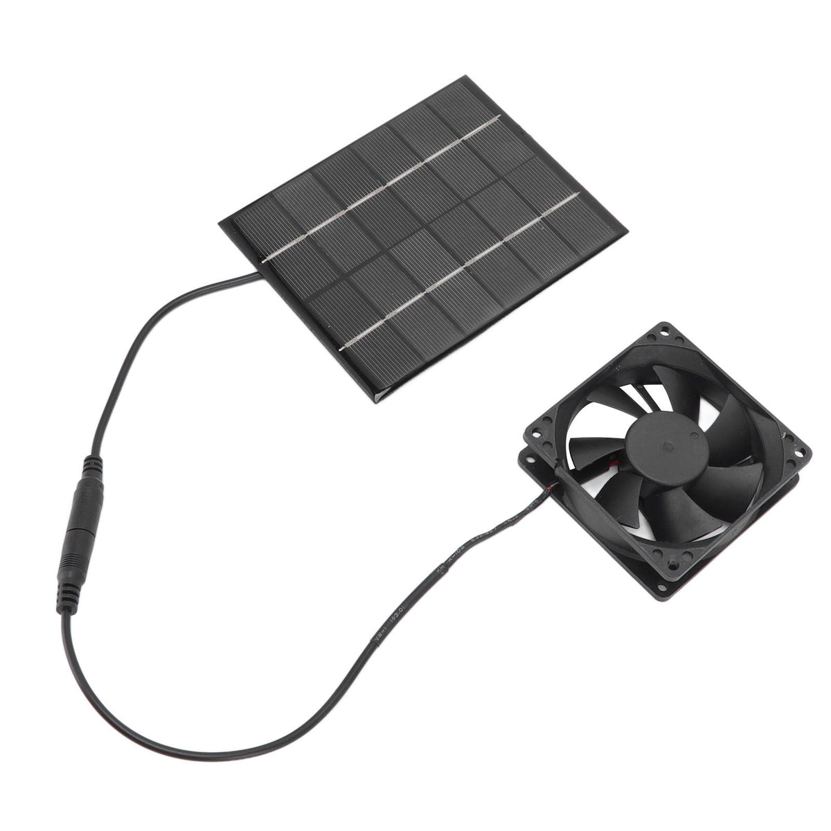 Solar Panel Fan Exhaust Air Ventilation Heat Dissipation Tool for Greenhouse Shed