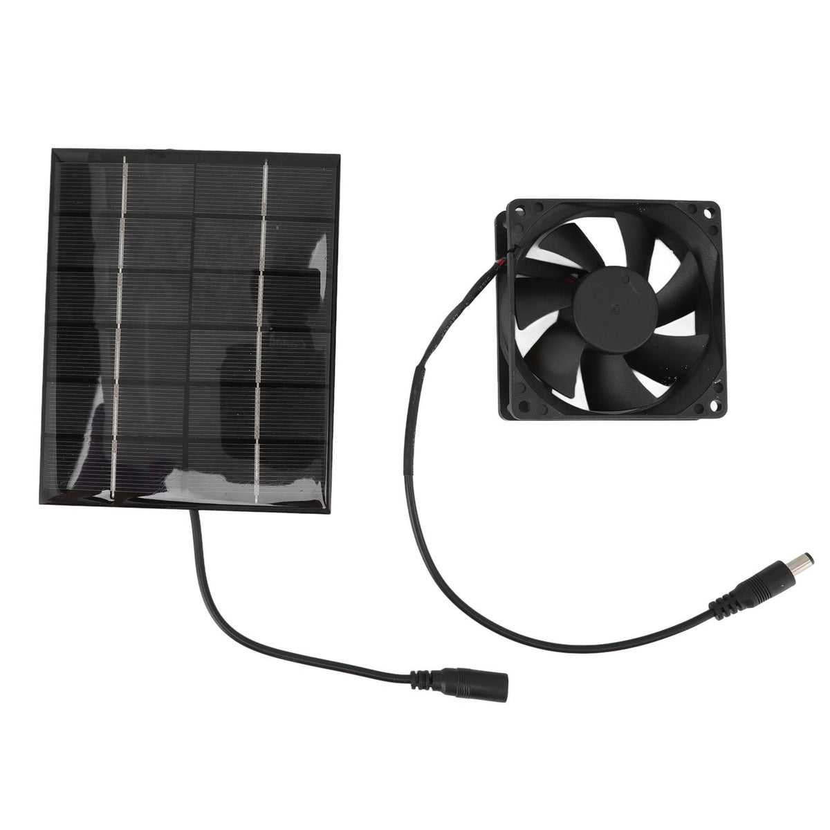Solar Panel Fan Exhaust Air Ventilation Heat Dissipation Tool for Greenhouse Shed