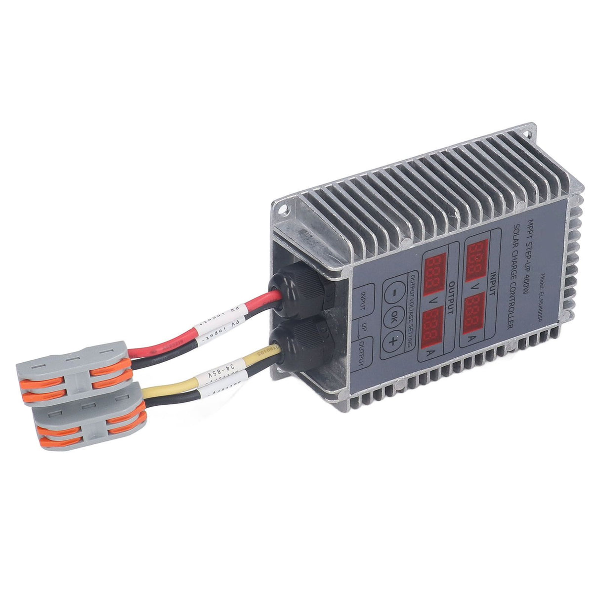 Solar Battery Charge Controller Boost MPPT Voltage Adjustable Waterproof with Display 24‑85V 400W
