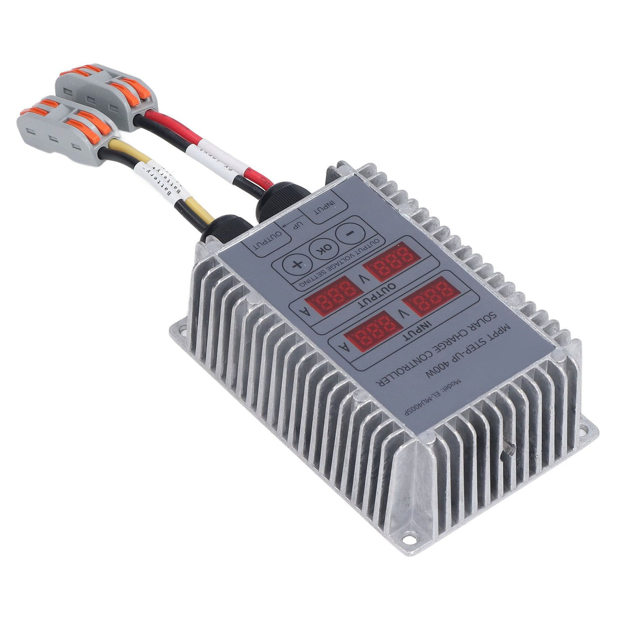 Solar Battery Charge Controller Boost MPPT Voltage Adjustable Waterproof with Display 24‑85V 400W
