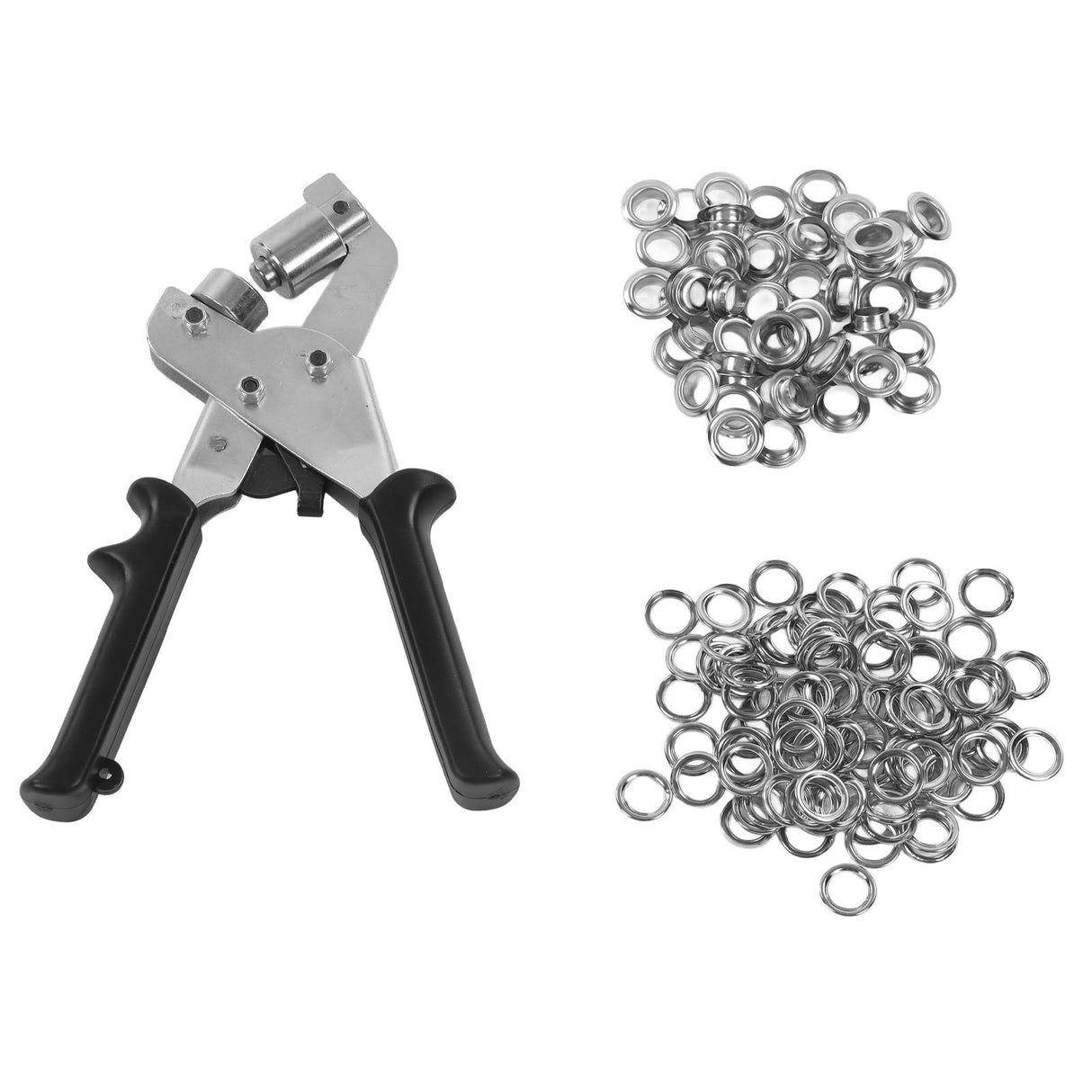 Punch Plier Belt Leather Manual Portable Hole Puncher Kit with Eyelet Buckles for Tent Awning