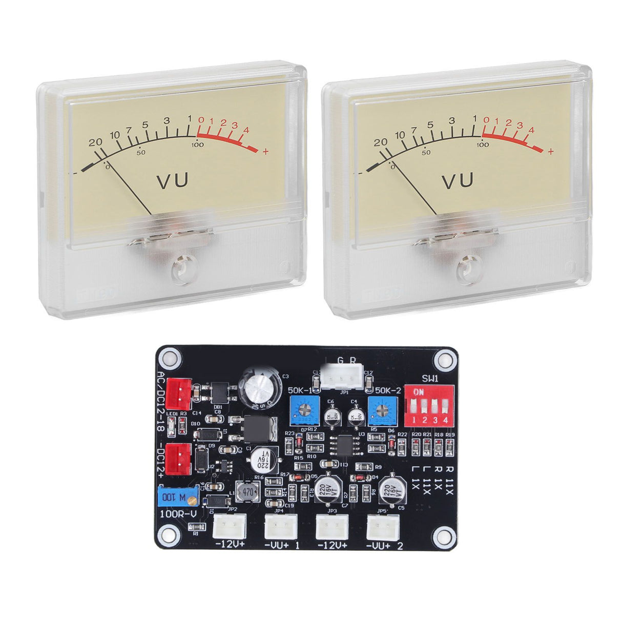 High Accuracy Power Amplifier VU Meter Preamplifier Audio Level Meter with Driver Board
