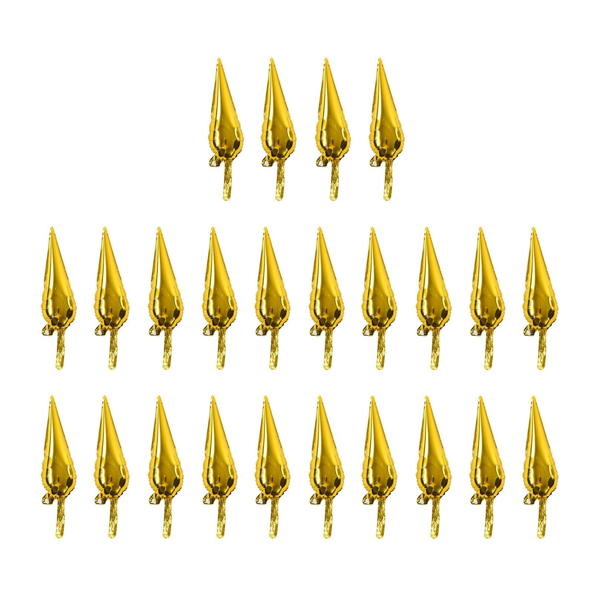 24Pcs Aluminum Foil Balloons Set Explosion Star Balloons for Wedding Celebration Holiday Party Arrangement Decoration