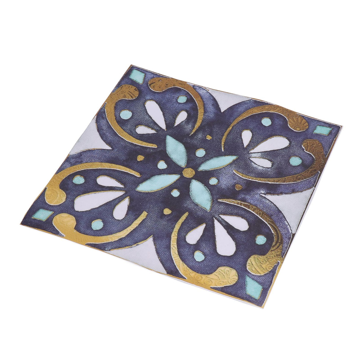 4Pcs/Set Antique Tile Stickers Retro Style Waterproof Self Adhesive Decals for Kitchen Bathroom Decor 30x30cm