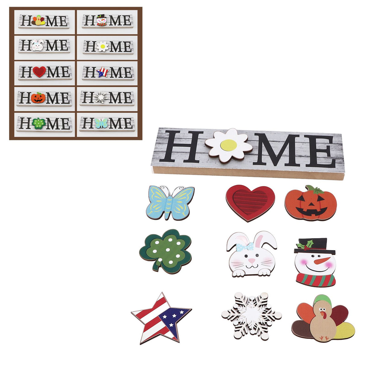 Wooden Home Sign Country Farmhouse Decoration for Home Kitchen Dining Room Fireplace