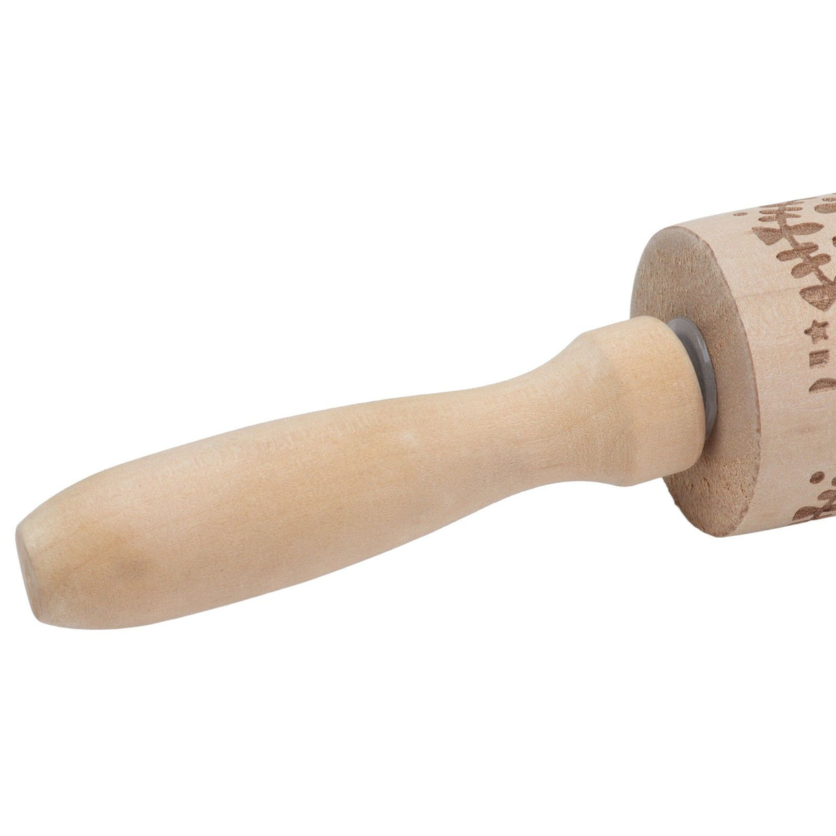 Rolling Pin Wooden Christmas Print Dough Roller Kitchen Tool for Pastries Pizza Biscuits Baking