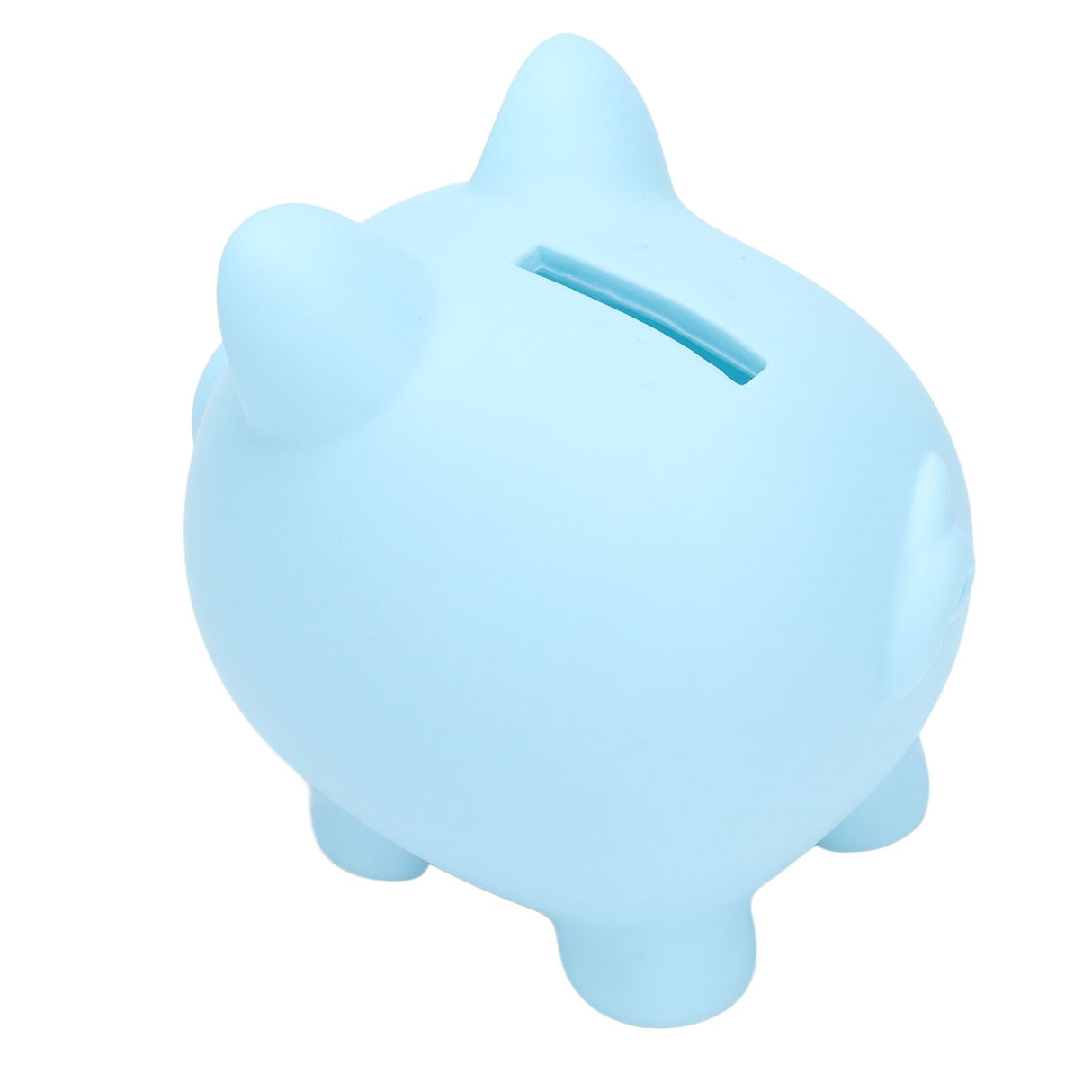 Piggy Bank Rugged Durable Vinyl Cartoon Animal Pig Coin Cash Piggy Bank Boy Girl GiftBlue