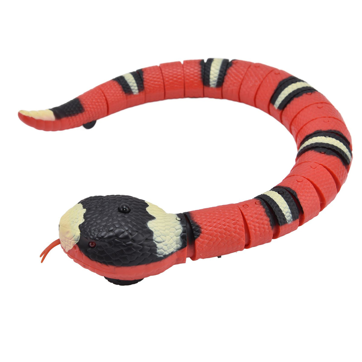 Interactive Cat Toy Smart Sensing Electronic Toy Snake Simulation Animal Model for Pet Obstacle Avoidance Training