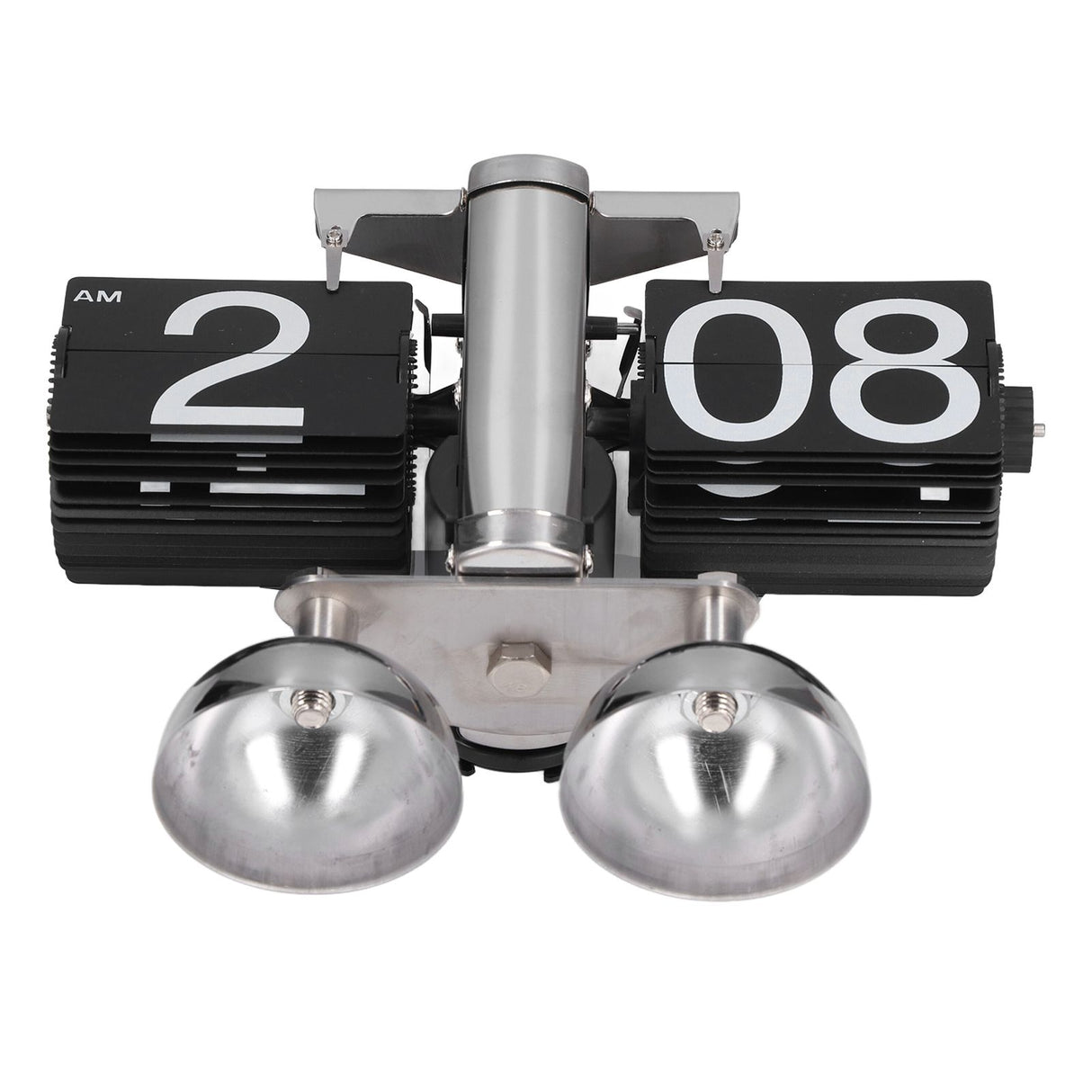 Flip Clock Quartz Movement High Accuracy Retro Style Stainless Steel Simple Operation Quartz Clock