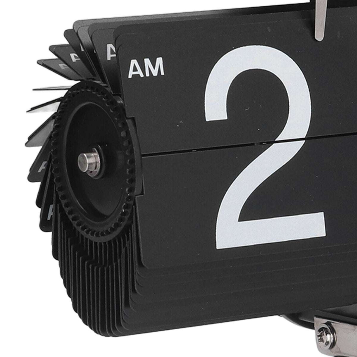 Flip Clock Quartz Movement High Accuracy Retro Style Stainless Steel Simple Operation Quartz Clock