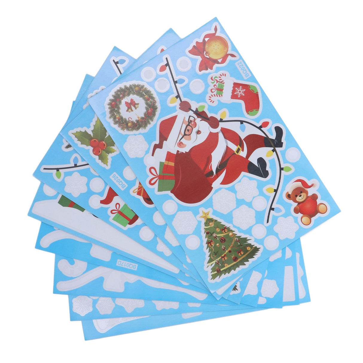 Christmas Stickers DIY Production Cute Appearance Fine Workmanship Christmas Window Clings