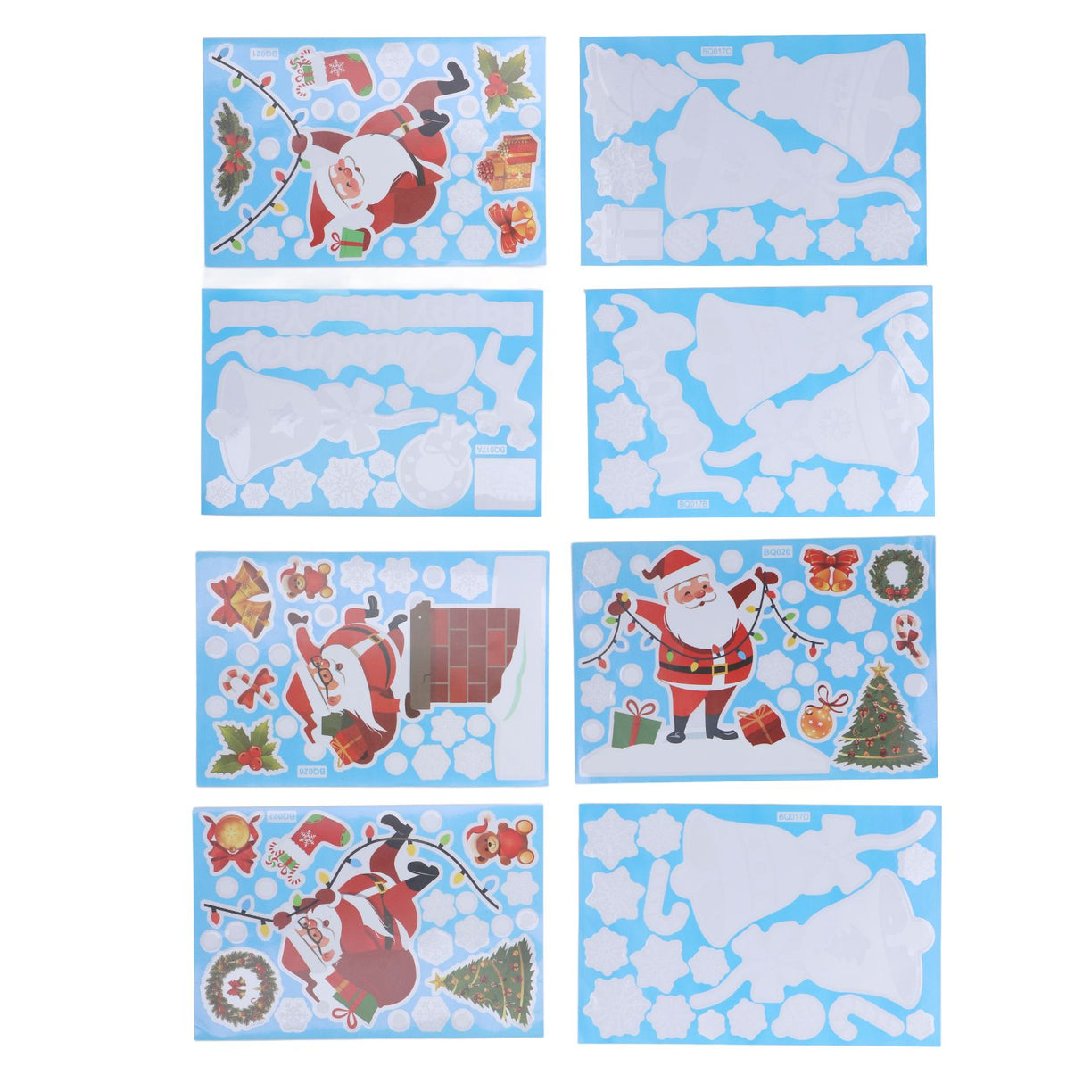 Christmas Stickers DIY Production Cute Appearance Fine Workmanship Christmas Window Clings