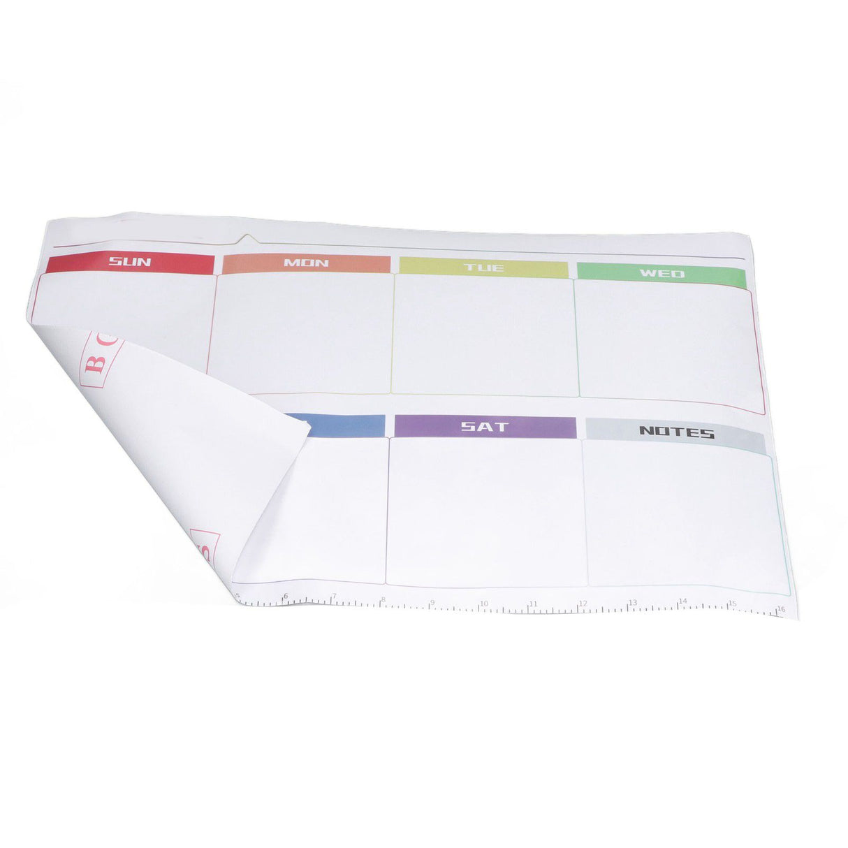 Weekly Calendar Self Adhesive Reusable Weekly Dry Erase Board Paste with Eraser for Home Wall Fridge