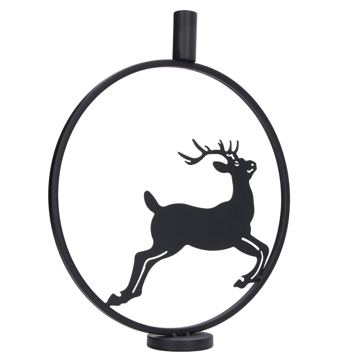 Deer Candle Holder Black European Style Tealight Holder Wall Decoration for Wedding Party