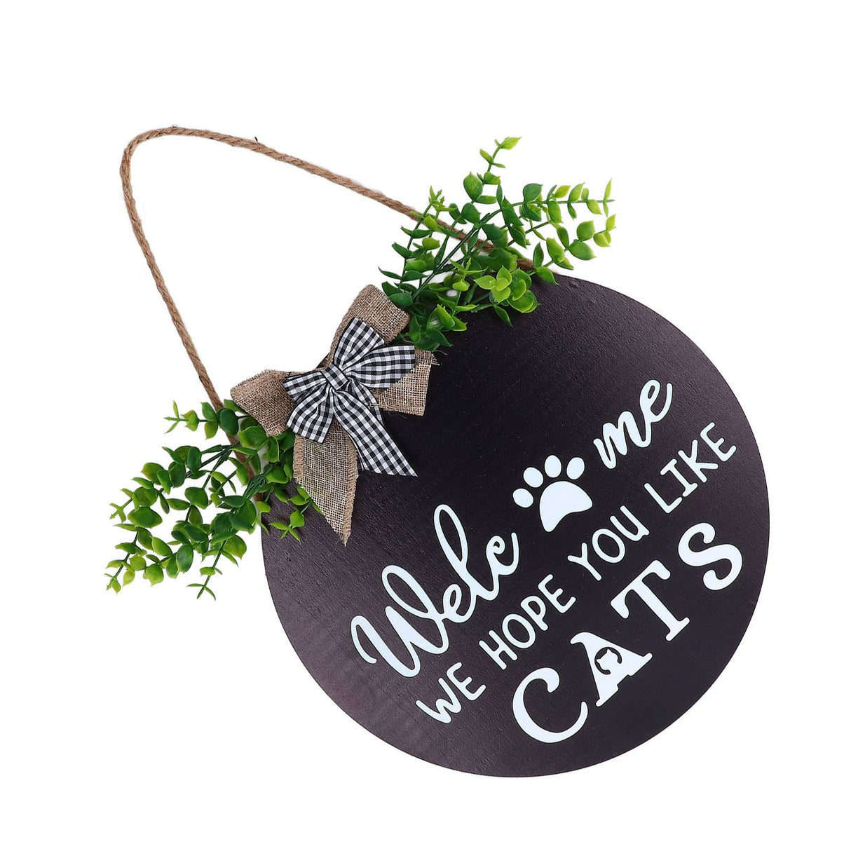 Rustic Welcome Wreath Sign Lovely Farmhouse Front Porch Decoration for Home Decoration