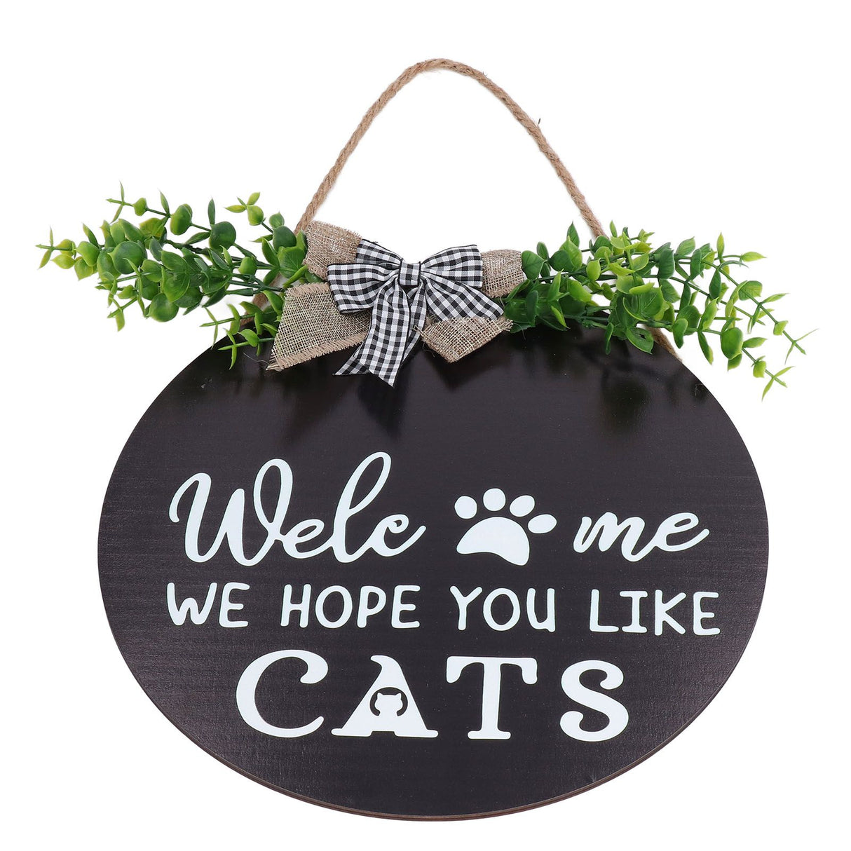 Rustic Welcome Wreath Sign Lovely Farmhouse Front Porch Decoration for Home Decoration