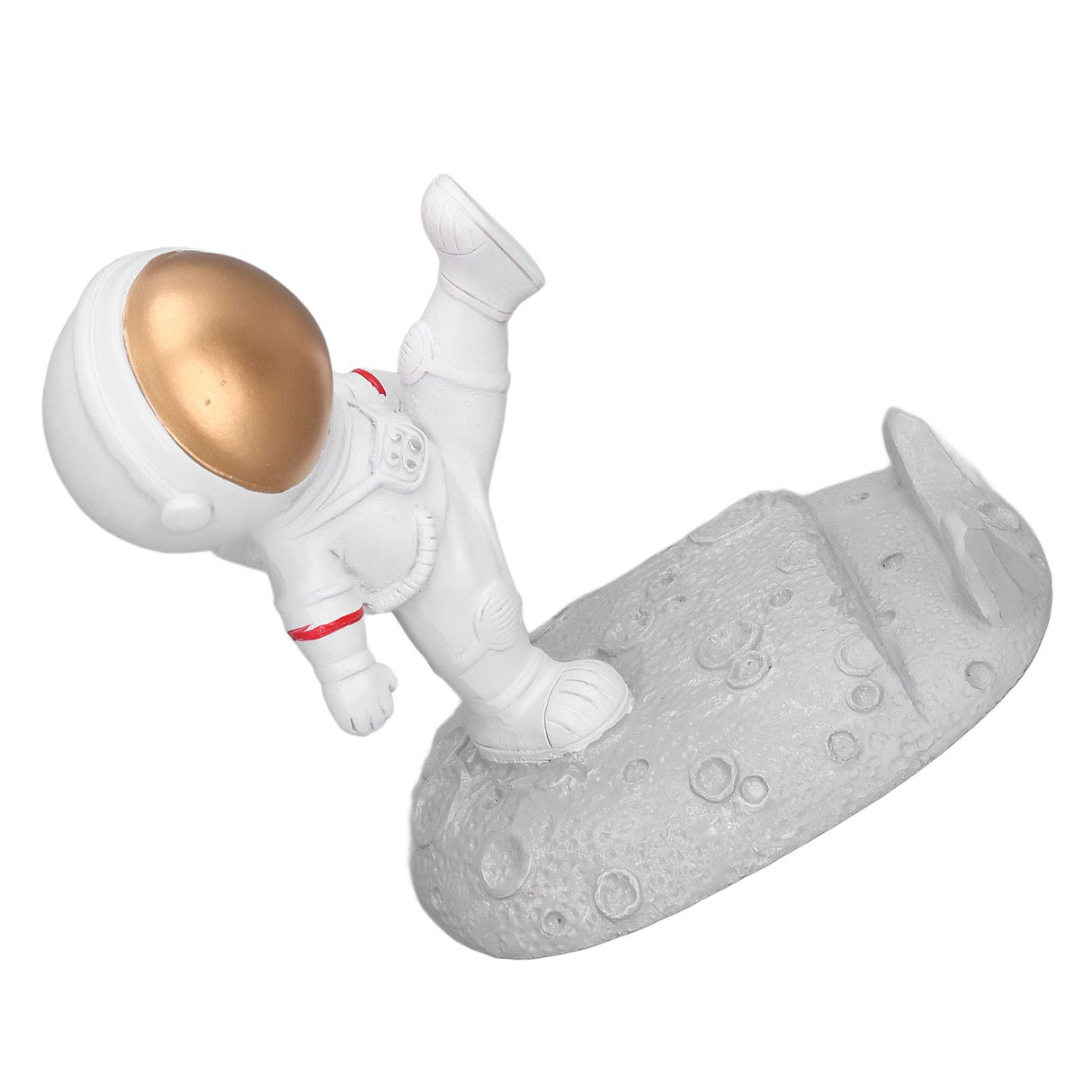 Mobile Phone Holder Astronaut Shape Exquisite Beautiful Environmentally Friendly Bracket OrnamentGolden Astronaut Kick