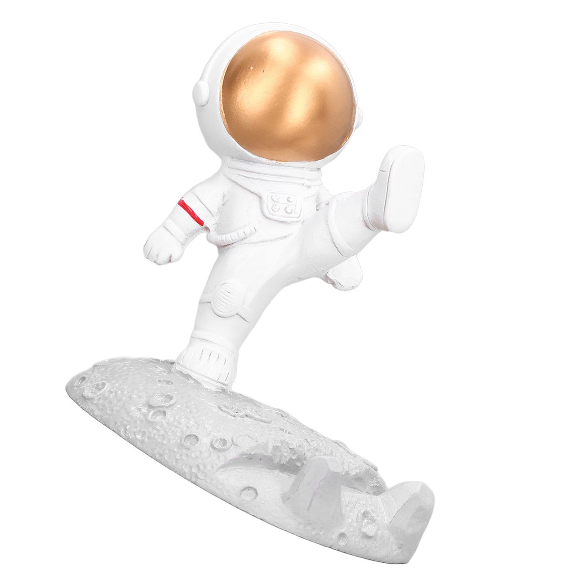 Mobile Phone Holder Astronaut Shape Exquisite Beautiful Environmentally Friendly Bracket OrnamentGolden Astronaut Kick