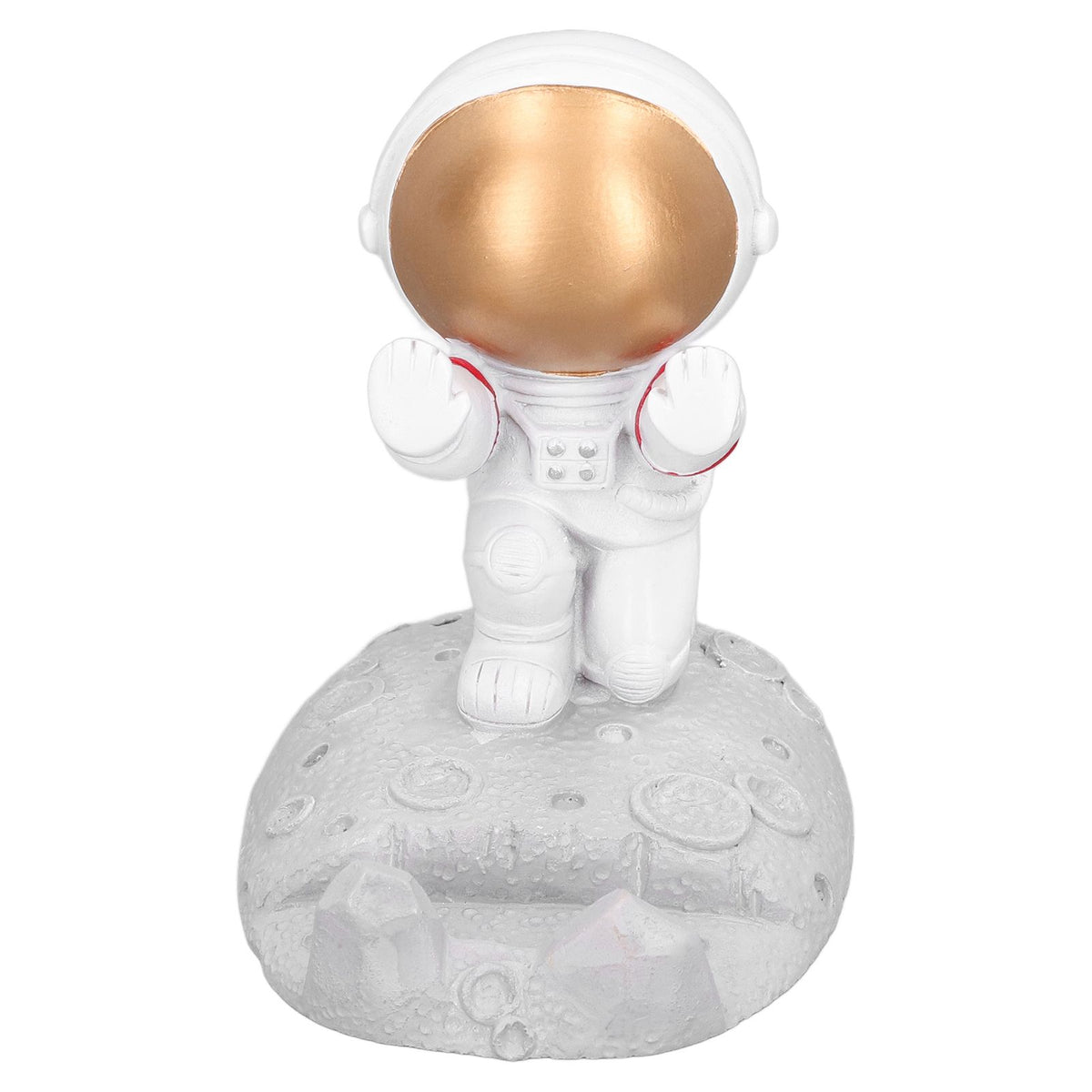 Mobile Phone Holder Astronaut Shape Exquisite Beautiful Environmentally Friendly Bracket OrnamentGolden Astronaut Push