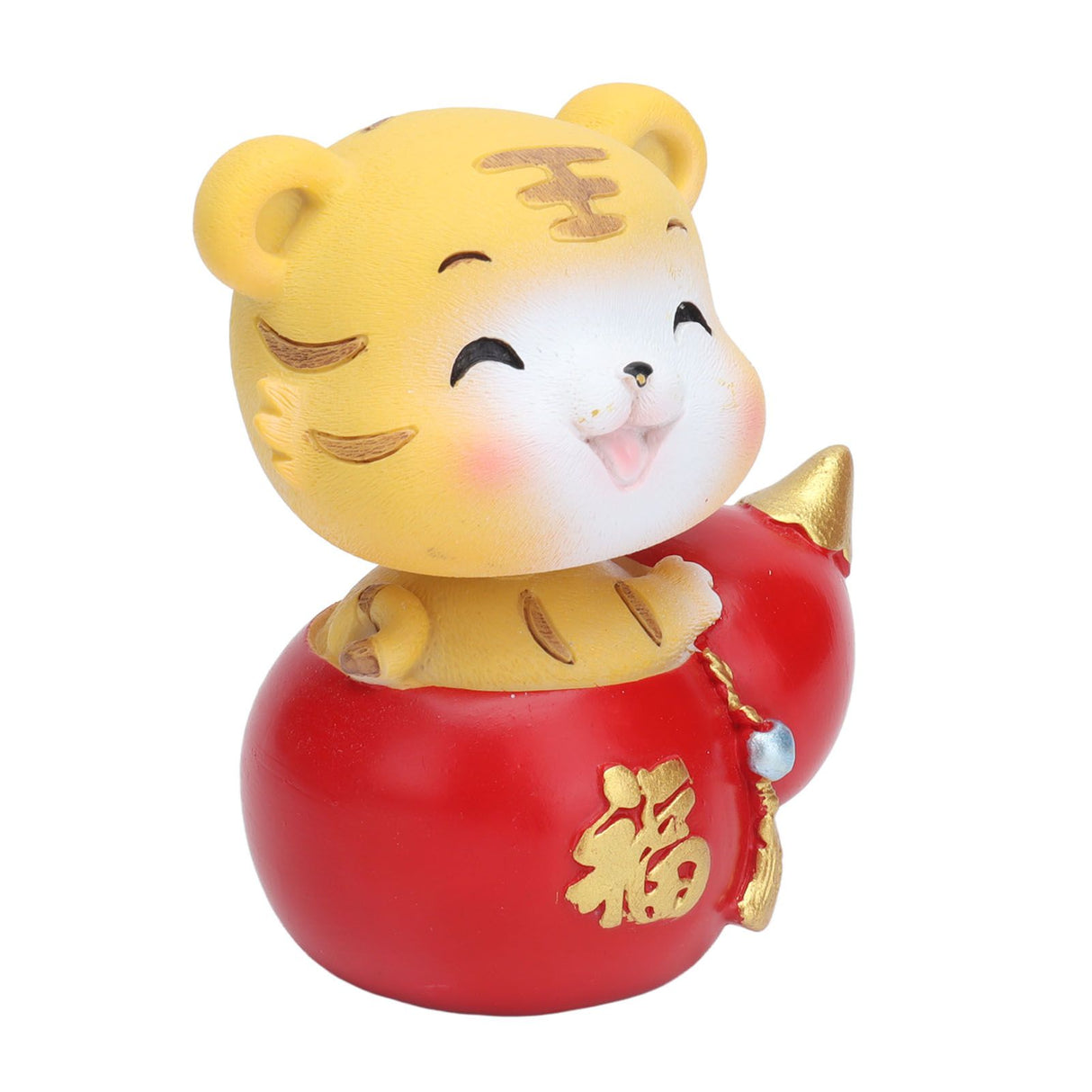 Tiger Ornament Premium Resin Cute Exquisite Bright Colors Durable Wide Application Tiger ToyBlessing Tiger