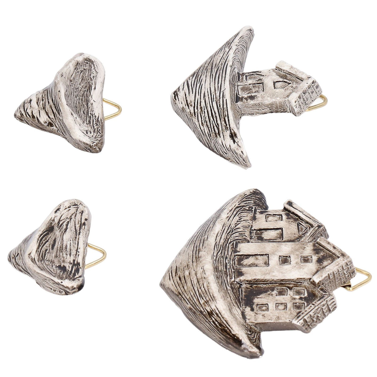 Resin Micro Landscape Small House Decoration Lifelike Shape Fish Aquarium Decor for Household