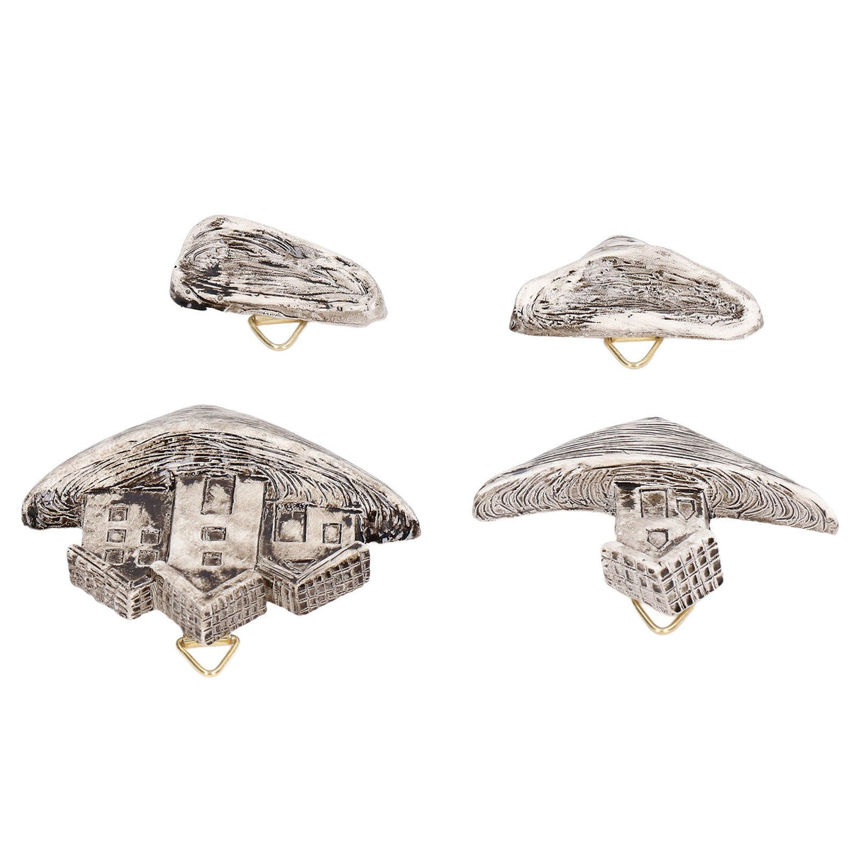 Resin Micro Landscape Small House Decoration Lifelike Shape Fish Aquarium Decor for Household