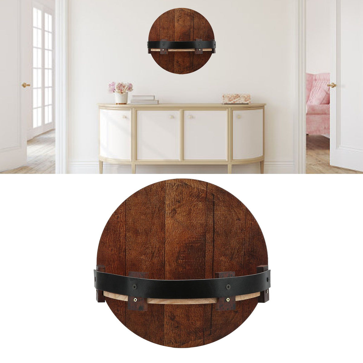 Wine Rack Hanging Hook Stylish Design Fine Workmanship Easy Installation Wood Material Wine Holder