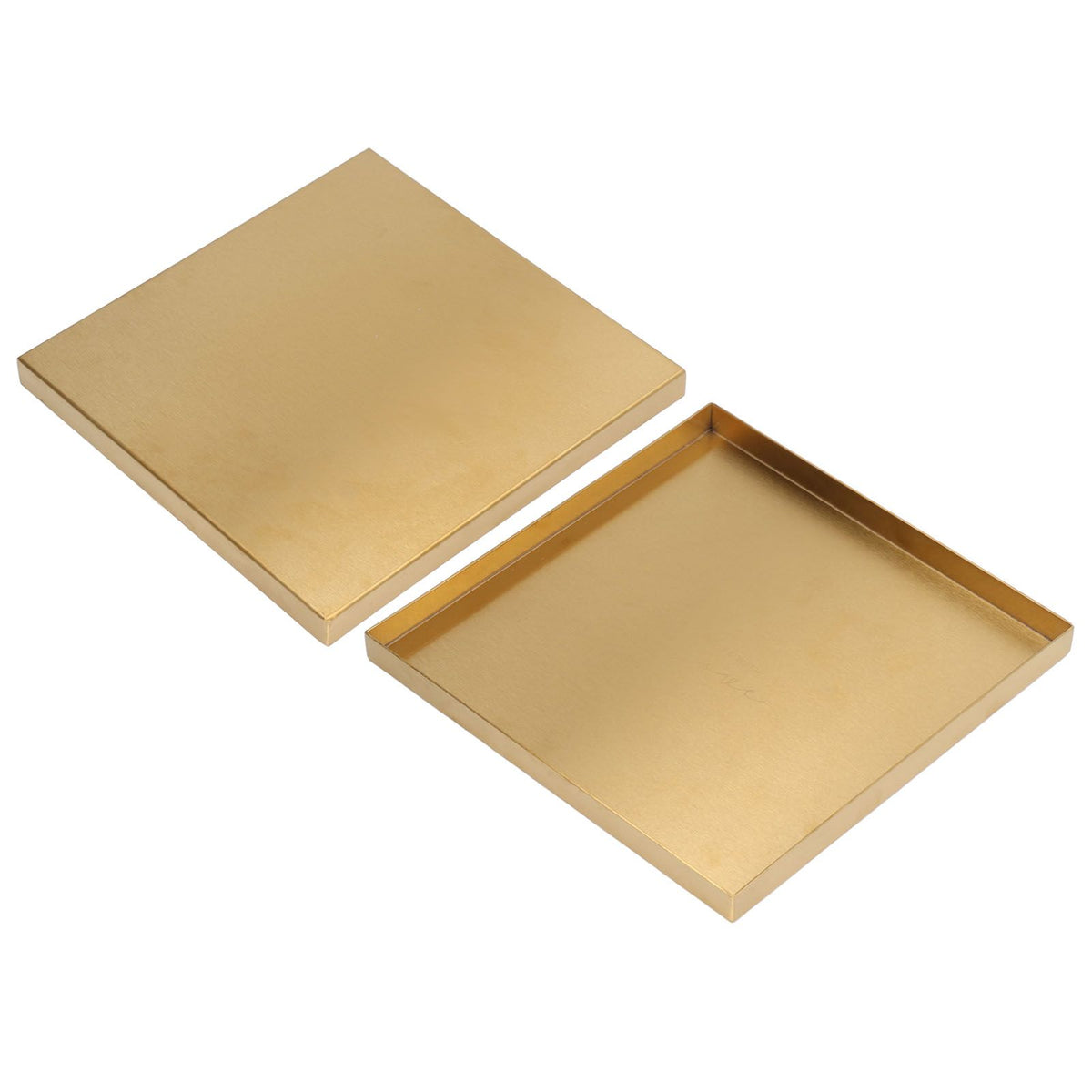 Gold Stainless Steel Tray Decorative Jewelry Dish Makeup Tray Organizer for Drink Breakfast Bars Restaurants
