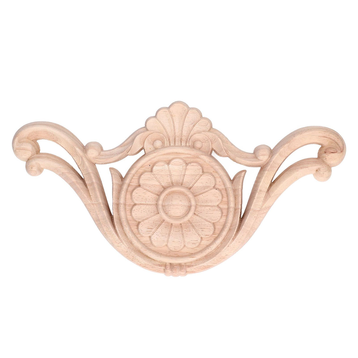 Wood Applique Easy Installation Durable Natural Eco Friendly Classic Exquisite Pattern Wood Carving AppliqueType One
