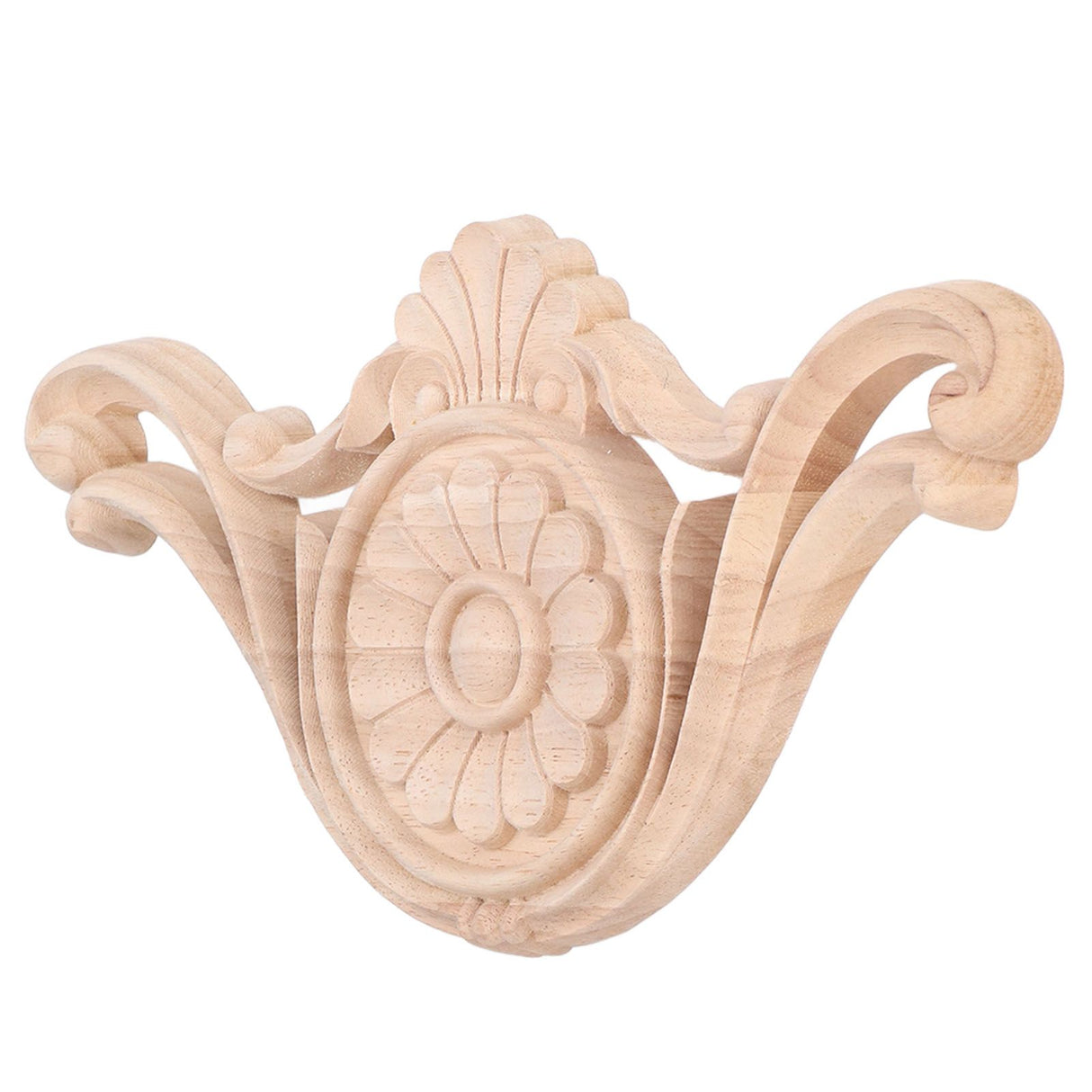 Wood Applique Easy Installation Durable Natural Eco Friendly Classic Exquisite Pattern Wood Carving AppliqueType One