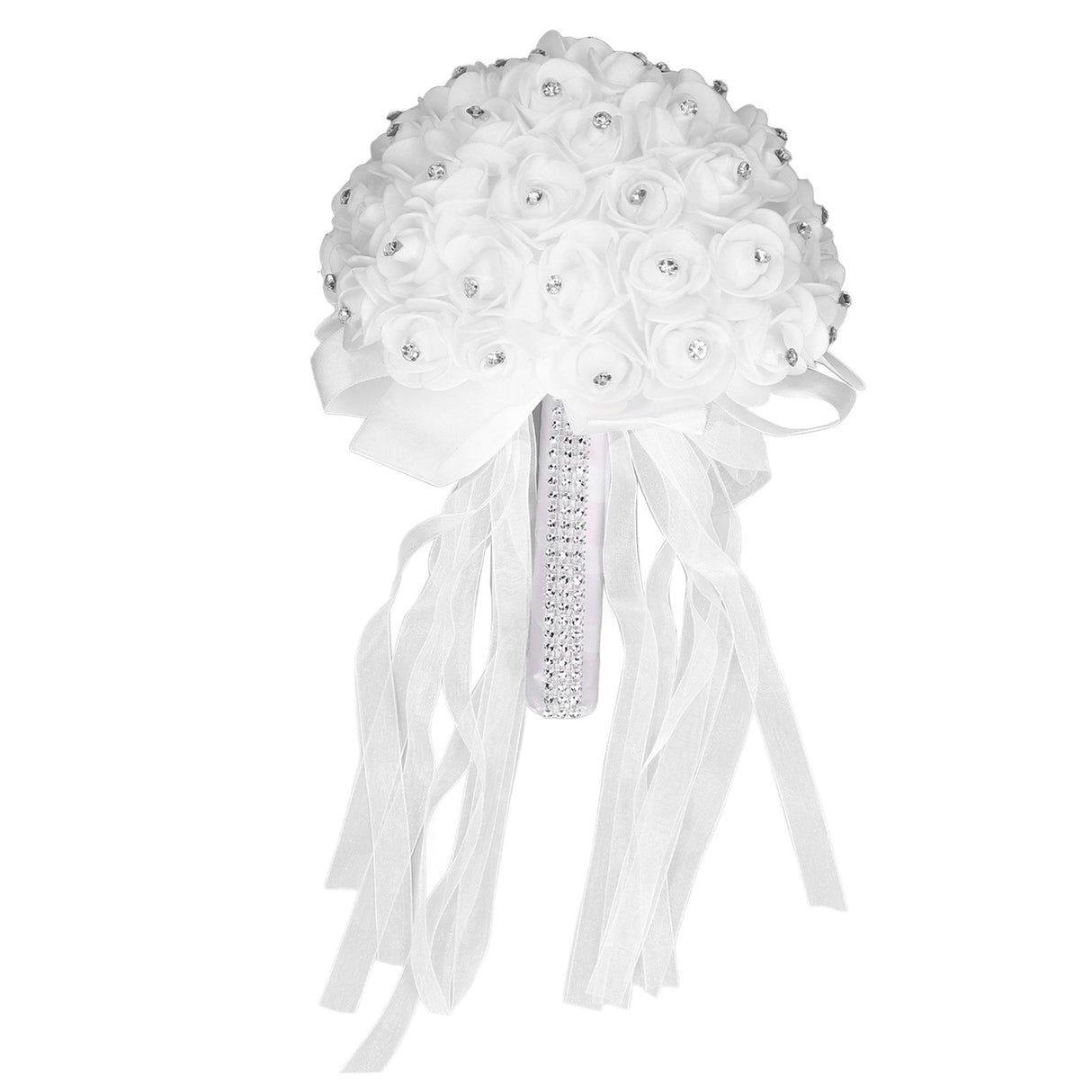 Holding Flower Simulation Design Environmentally Friendly Odorless Romantic Artificial Bouquet for Weddings Parties