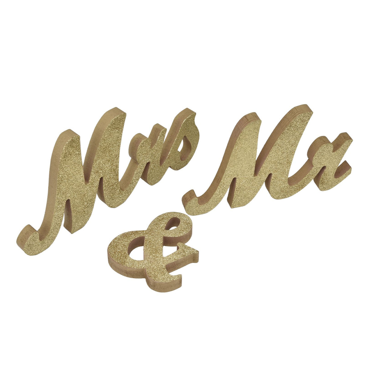 Mr Mrs Sign Wedding Table Decorations English Letter Ornament Props for Festival Anniversary PartyGold